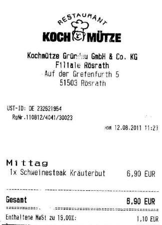 go-euro Hffner Kochmtze Restaurant